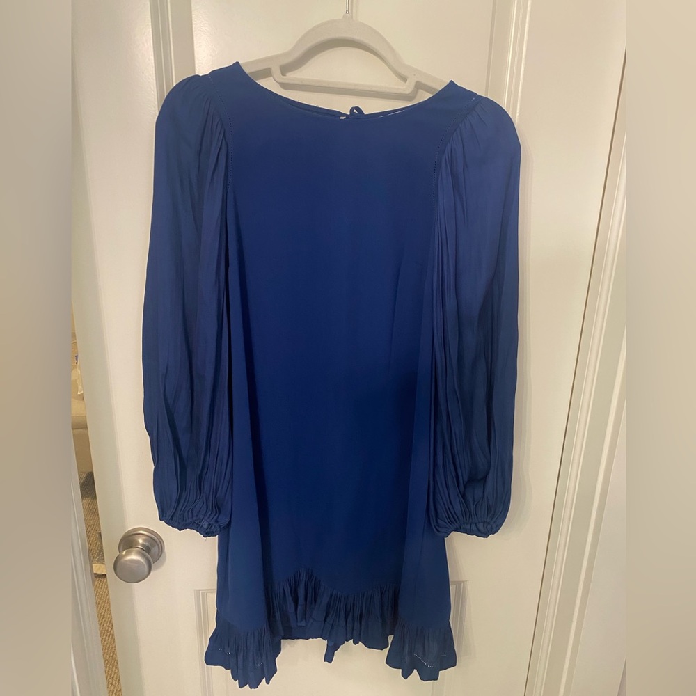 Halston Heritage Navy Long Sleeve Dress